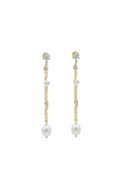 orecchini perle zirconi argento925 gioielli