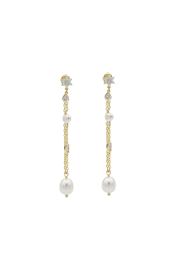 orecchini perle zirconi argento925 gioielli