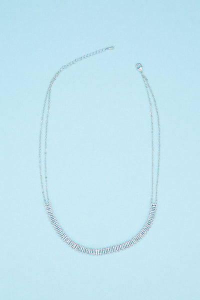 collana cristalli tennis 