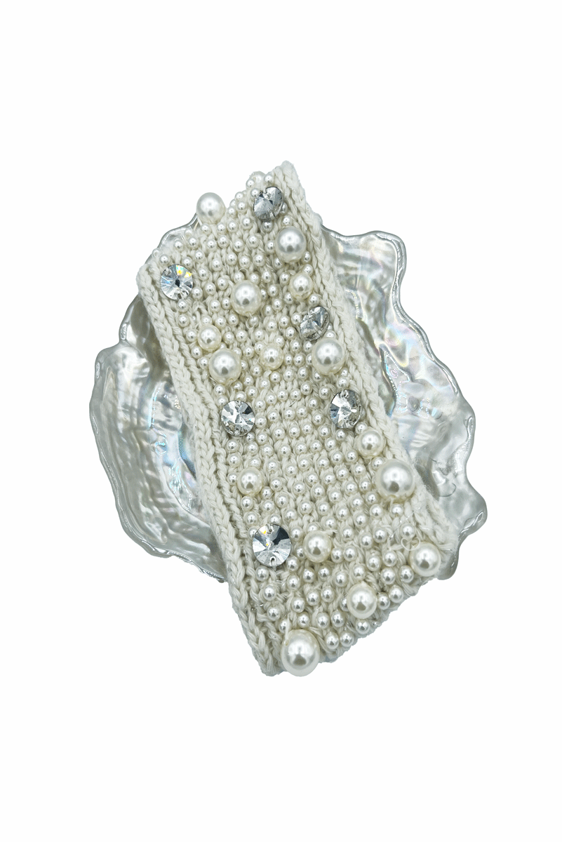 Fascia Larga Con Strass Per Donna – Accessorio Moda Con Cristalli, Elegante E Lussuosa (Gemma Blu) - 2