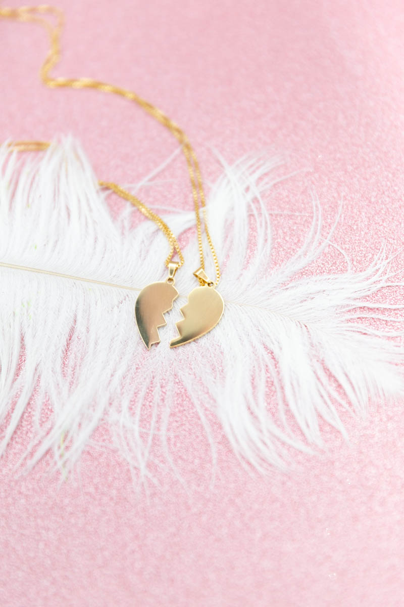 Collana I Love You More Con Scritta In Oro 24K Su Ciondolo - Foto 4