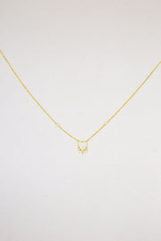 PHECDA - Collana catena piccola con cuore pendente - oro giallo