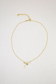 SAIPH - Collana con pendente cuore e spilla - oro giallo