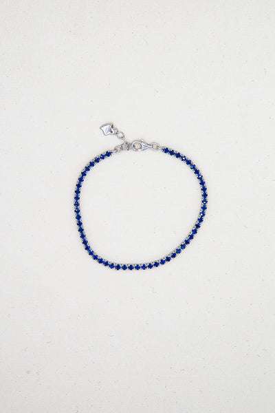 AGAPANTO - Tennis con zirconi blu