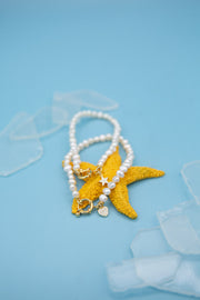 CORALIA - Bracciale con perle e ciondolo a stella